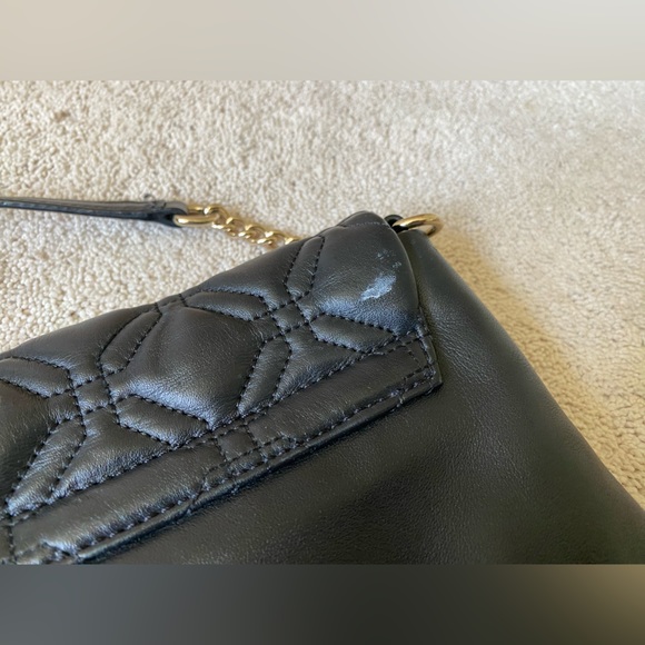 Kate Spade Black Quilted Crossbody with Gold Details - Picture 5 of 9